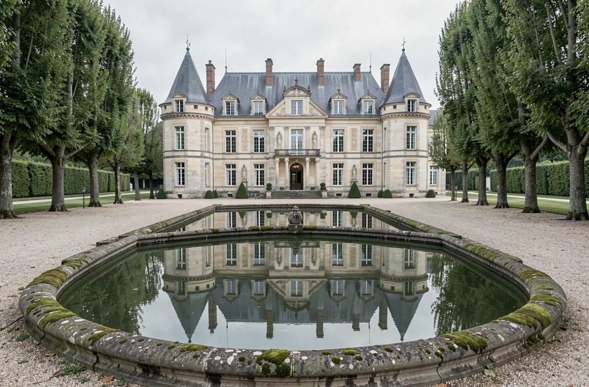 Le Château Hôtel de Bourron à Bourron-Marlotte, château du XVIIe siècle avec son parc et son étang