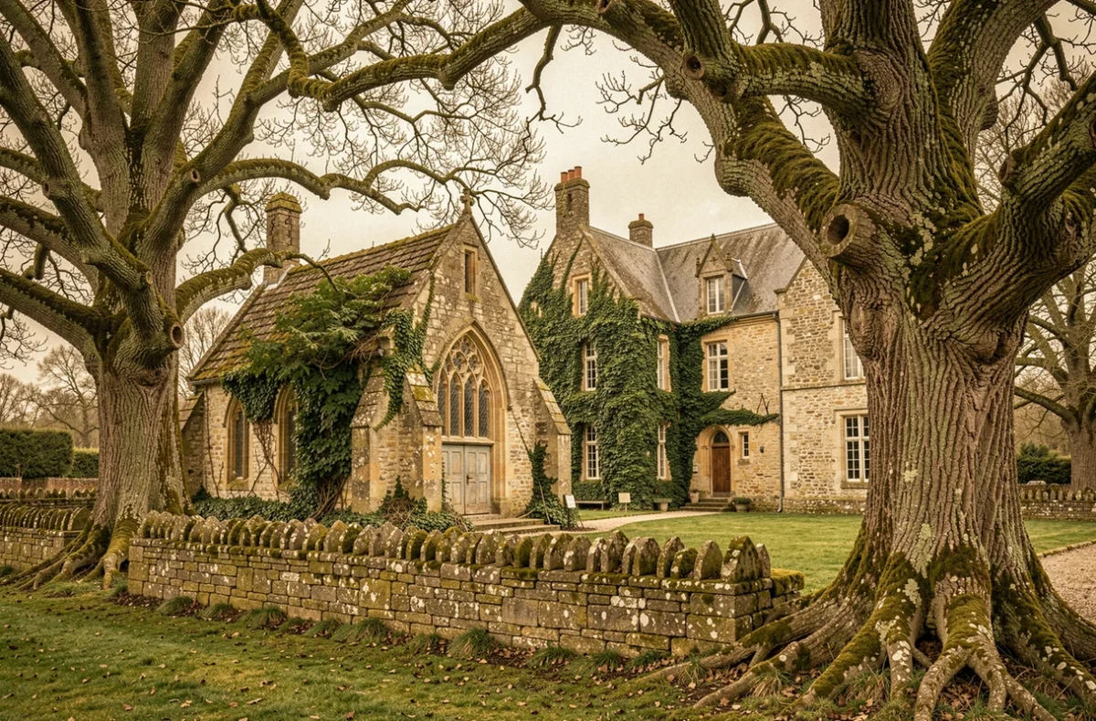 Domaine de la Garaye, chambre d'hôtes historique avec chapelle en ruine et manoir restauré dans un parc arboré