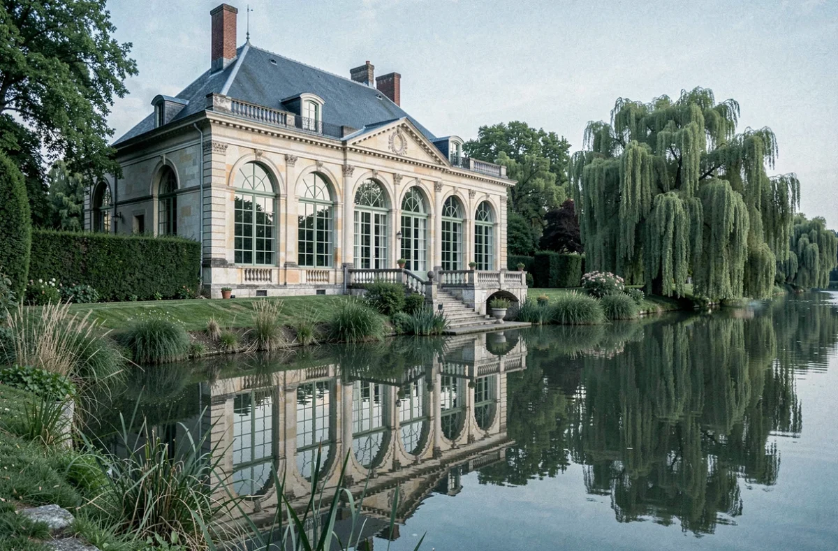 L'Orangerie Saint Martin à Mary-sur-Marne, orangerie du XVIIIe siècle avec terrasse sur la Marne